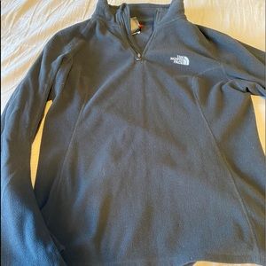Black North Face Fleece 3/4 Zip $12.00